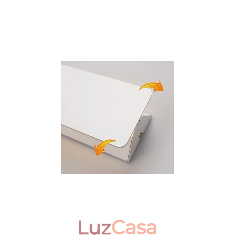 Luminária de parede moderna, luminária de parede ajustável de alumínio para quarto, sala de jantar, sala de estar, iluminação interna, luminária de parede