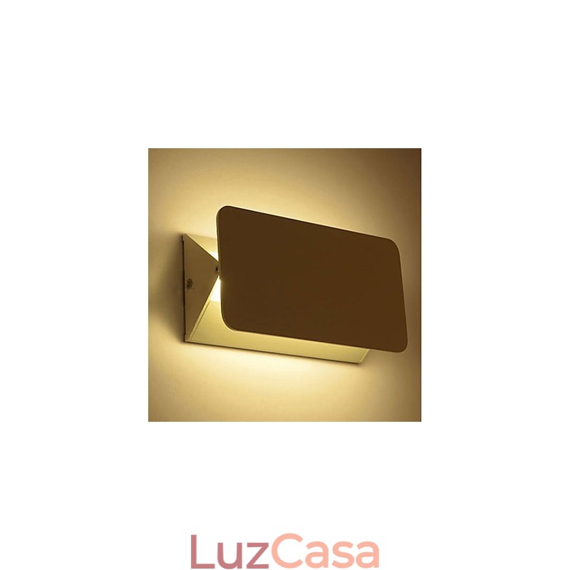 Luminária de parede moderna, luminária de parede ajustável de alumínio para quarto, sala de jantar, sala de estar, iluminação interna, luminária de parede