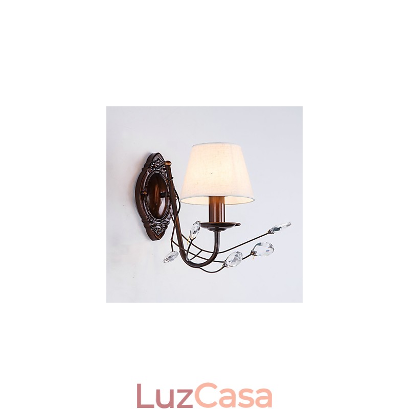 Recurso galvanizado rústico para arandelas de parede estilo mini, luz ambiente, luminária de parede