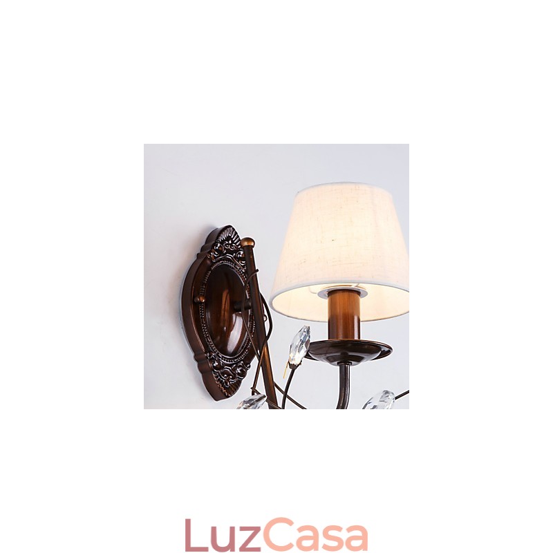 Recurso galvanizado rústico para arandelas de parede estilo mini, luz ambiente, luminária de parede