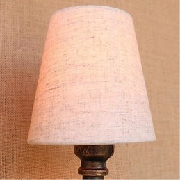 Luminária de parede rústica em latão para iluminação ambiente