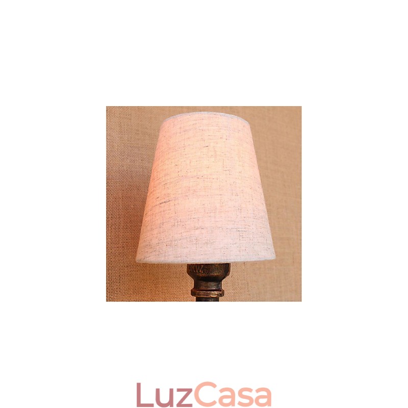 Luminária de parede rústica em latão para iluminação ambiente