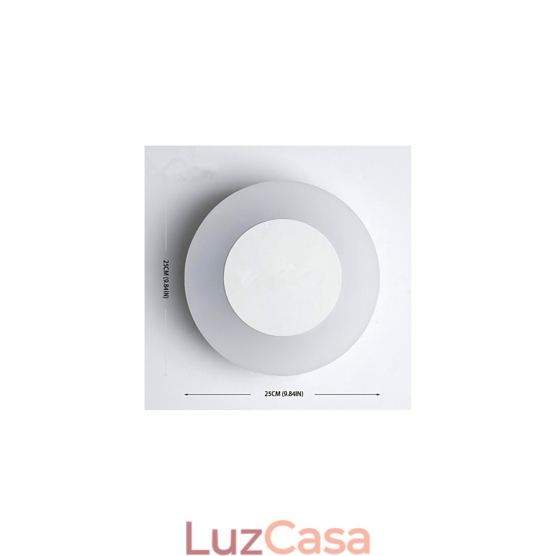 Arandelas de parede modernas e contemporâneas integradas para luz ambiente