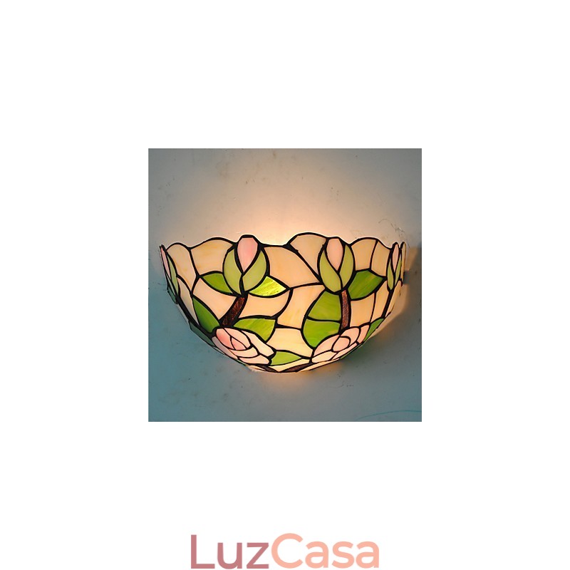 Retro Country Wall Lights Glass Shade Sala de estar Quarto Restaurante Café Bar Wall Spots