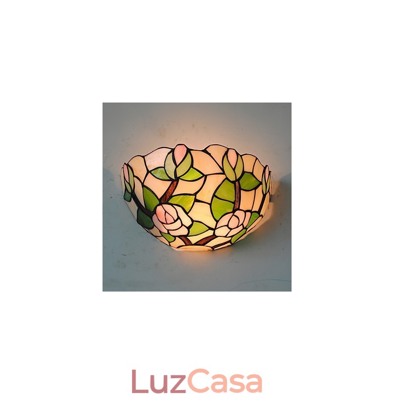 Retro Country Wall Lights Glass Shade Sala de estar Quarto Restaurante Café Bar Wall Spots