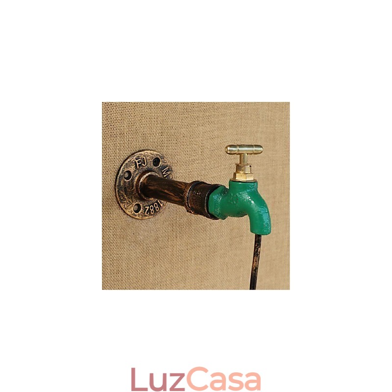 Edison Retro Decorativo Tubo de Água Garrafa de Vinho Luminária de Parede Luz de Parede