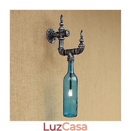 Luminária de parede rústica Lodge Silver Feature para luz ambiente Luminária de parede rústica Lodge Silver Feature para luz ambiente