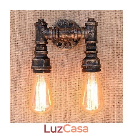 Nostalgia Simple Water Pipe Decorativo Pequeno Luminária de Parede Luminária de Parede Nostalgia Simple Water Pipe Decorativo Pequeno Luminária de Parede Luminária de Parede