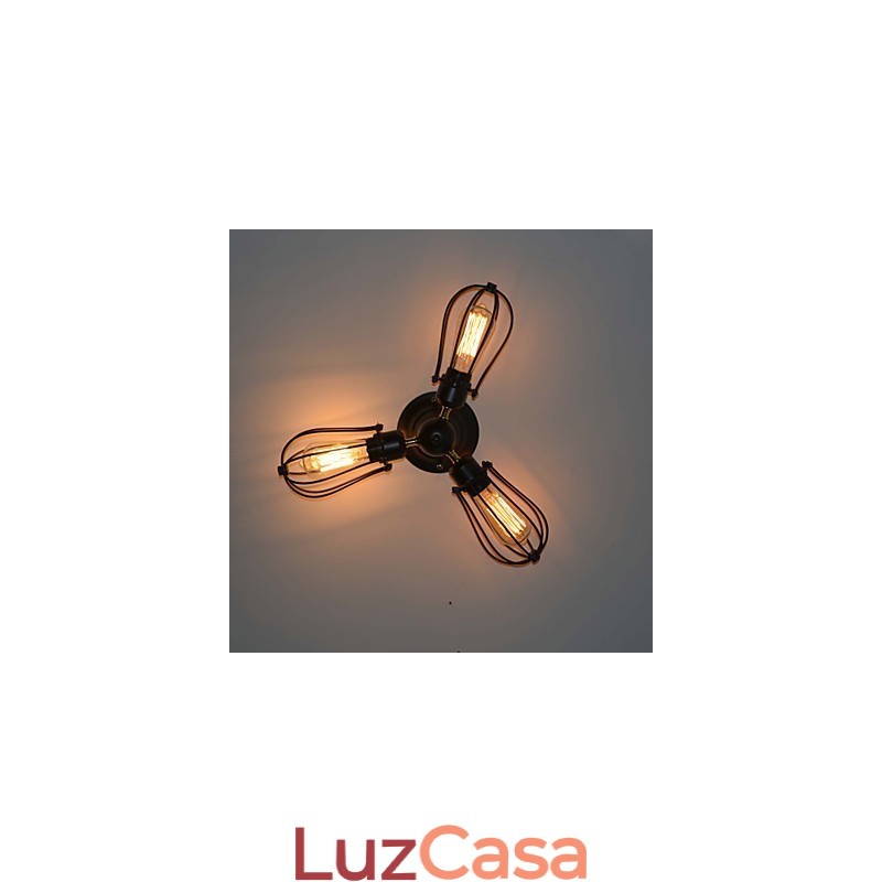 Pintura em estilo vintage clássico tradicional em metal com montagem embutida