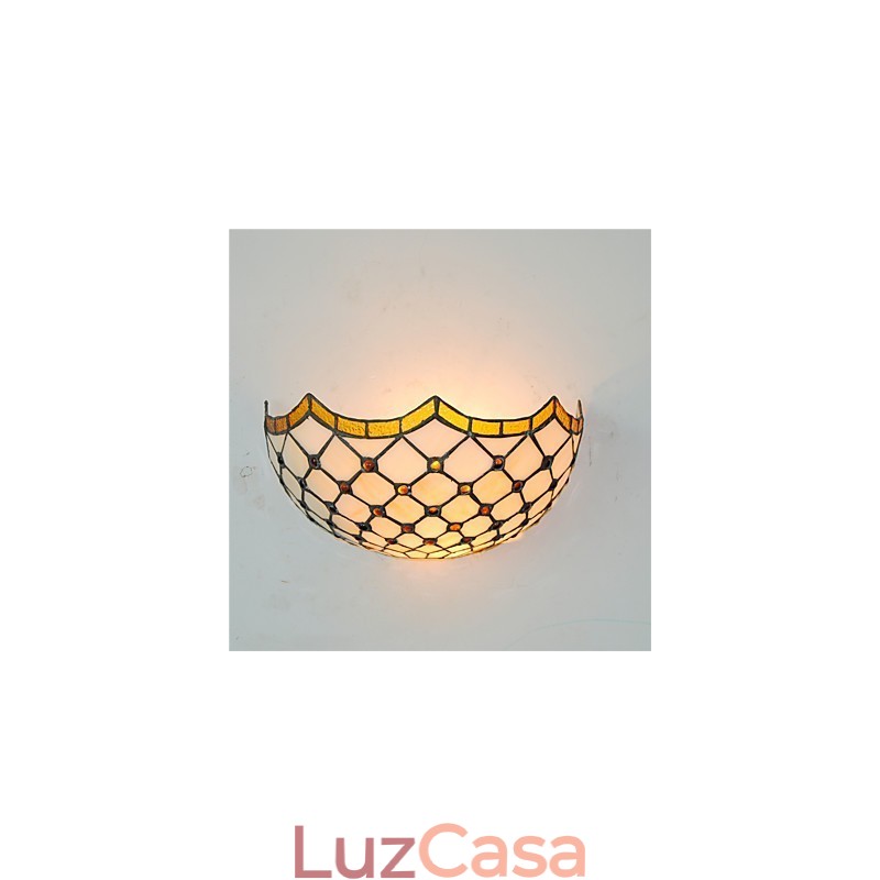 Retro Country Wall Lights Glass Shade Sala de estar Quarto Restaurante Café Bar Wall Spots