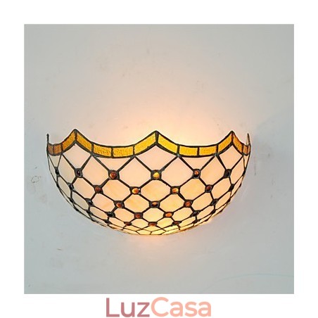 Retro Country Wall Lights Glass Shade Sala de estar Quarto Restaurante Café Bar Wall Spots