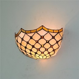 Retro Country Wall Lights Glass Shade Sala de estar Quarto Restaurante Café Bar Wall Spots