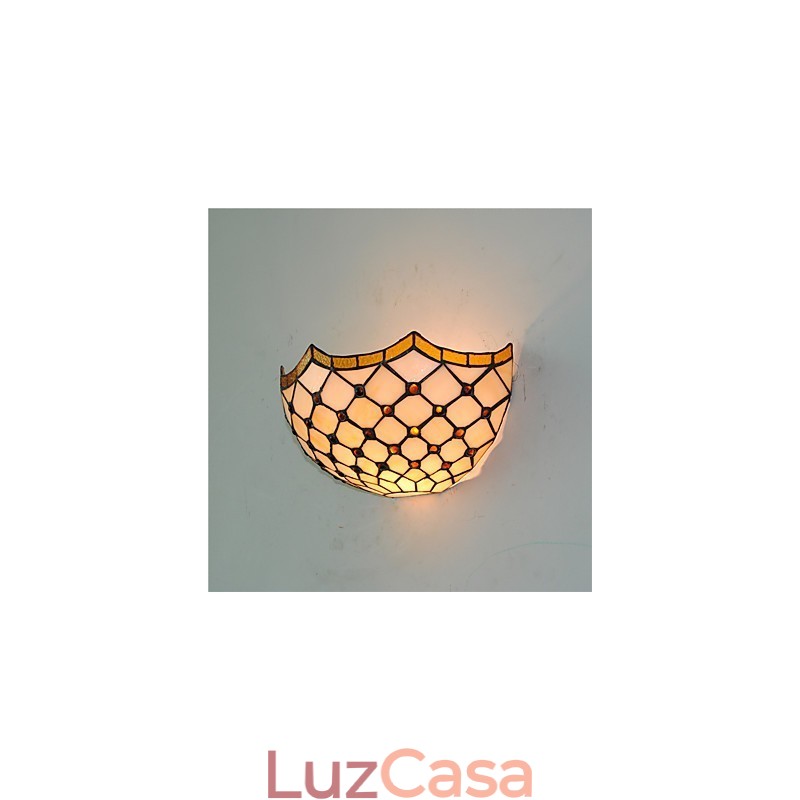 Retro Country Wall Lights Glass Shade Sala de estar Quarto Restaurante Café Bar Wall Spots