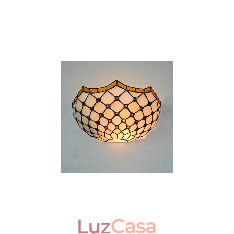 Retro Country Wall Lights Glass Shade Sala de estar Quarto Restaurante Café Bar Wall Spots