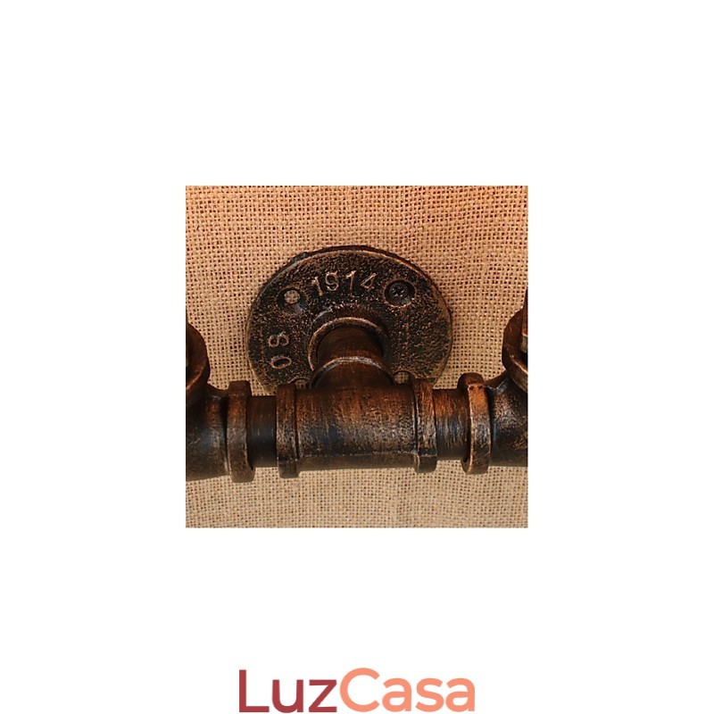 Nostalgia Simple Water Pipe Decorativo Pequeno Luminária de Parede Luminária de Parede