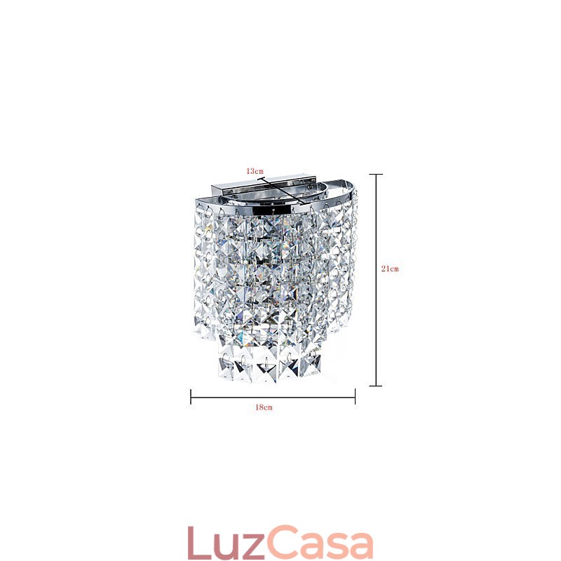 Recurso eletrogalvanizado contemporâneo moderno para arandelas de parede de cristal Downlight