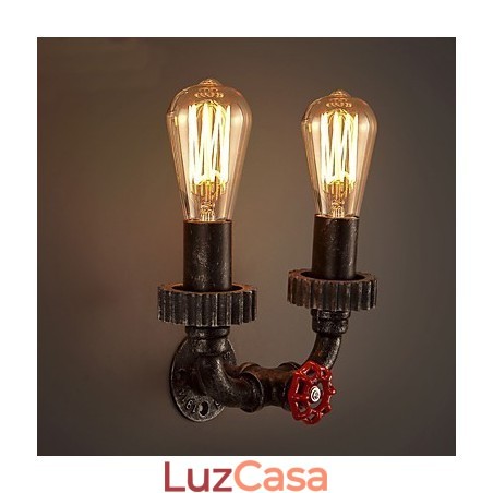 2 cabeças vintage industrial metal luzes de parede restaurante café bar decoração iluminação 2 cabeças vintage industrial metal luzes de parede restaurante café bar decoração iluminação