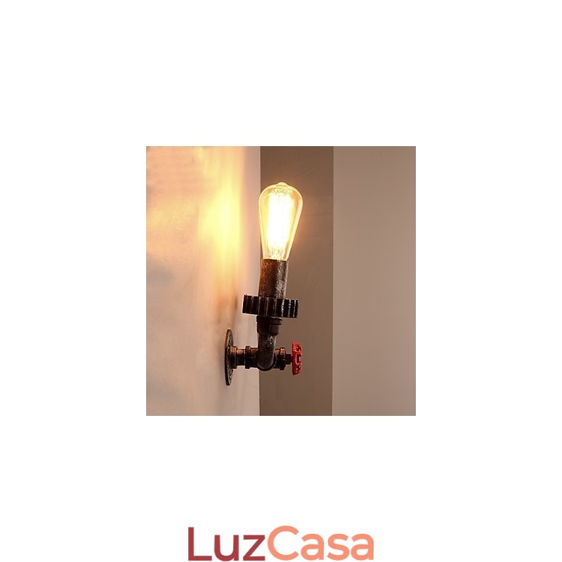 2 cabeças vintage industrial metal luzes de parede restaurante café bar decoração iluminação