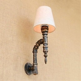 Luminária de parede rústica estilo country antique brass para iluminação ambiente