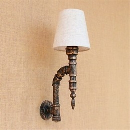 Luminária de parede rústica estilo country antique brass para iluminação ambiente