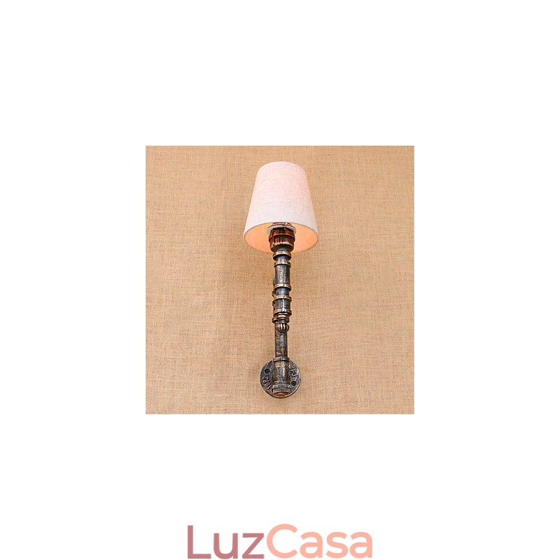 Luminária de parede rústica estilo country antique brass para iluminação ambiente