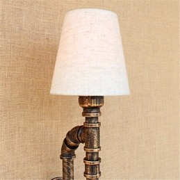 Luminária de parede rústica estilo country antique brass para iluminação ambiente