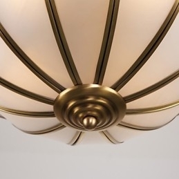 Família de luminárias de teto de cobre com design decorativo contemporâneo moderno