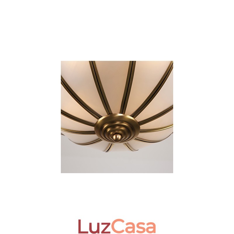Família de luminárias de teto de cobre com design decorativo contemporâneo moderno