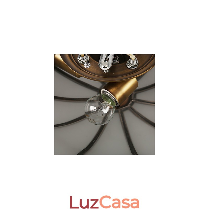 Família de luminárias de teto de cobre com design decorativo contemporâneo moderno