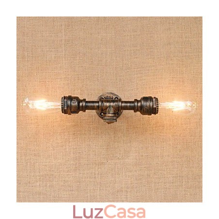 Pintura rústica de chalé para arandelas de parede com luz ambiente Pintura rústica de chalé para arandelas de parede com luz ambiente