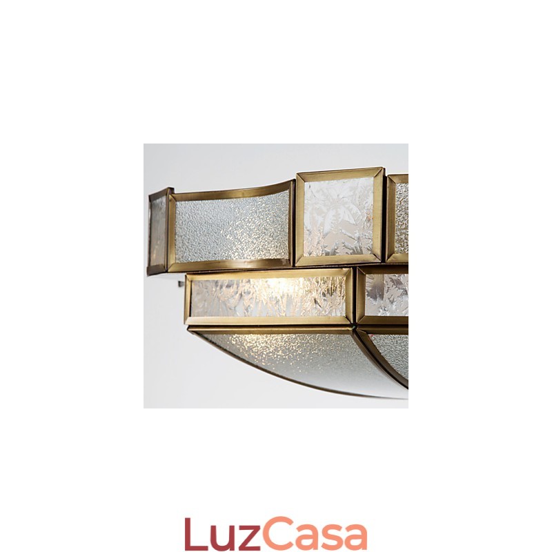 Família de luminárias de teto de cobre com design decorativo contemporâneo moderno