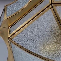 Família de luminárias de teto de cobre com design decorativo contemporâneo moderno