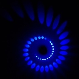 Recurso eletrogalvanizado contemporâneo moderno para luz ambiente Montagem embutida na parede V