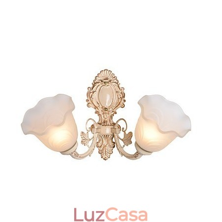 Recurso de pintura country para arandelas de parede estilo mini uplight, luminária de parede