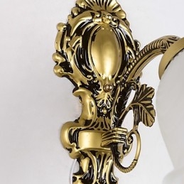 Recurso de pintura country para arandelas de parede estilo mini uplight, luminária de parede