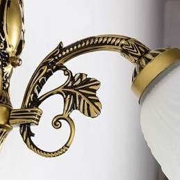 Recurso de pintura country para arandelas de parede estilo mini uplight, luminária de parede