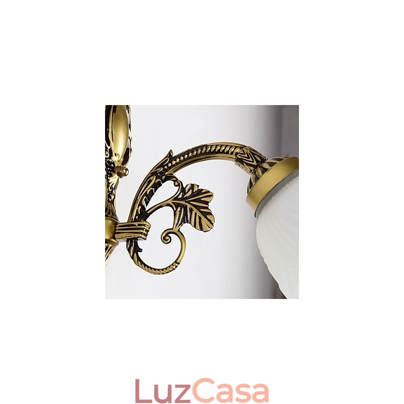 Recurso de pintura country para arandelas de parede estilo mini uplight, luminária de parede