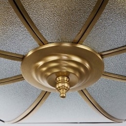 Família de luminárias de teto de cobre com design decorativo contemporâneo moderno