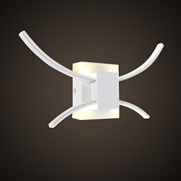 Recurso integrado moderno contemporâneo anodizado para proteção ocular, arandelas de parede Uplight, luminária de parede