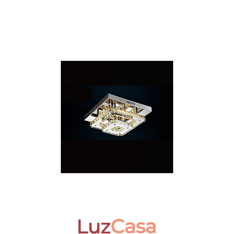 Luminárias de teto de cristal embutidas transparentes ou âmbar K9 para CE interno