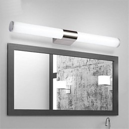 Lâmpada de espelho de alta qualidade Luzes de banheiro 85 265V Luzes de parede de aço inoxidável e acrílico Iluminação de maquiagem