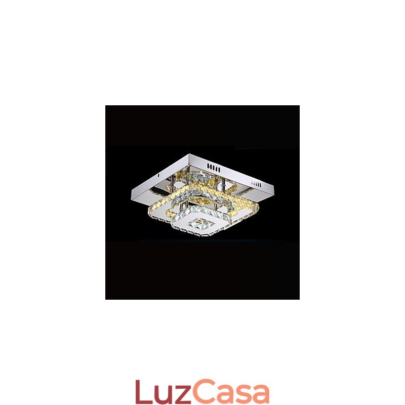 Luminárias de teto de cristal embutidas transparentes ou âmbar K9 para CE interno
