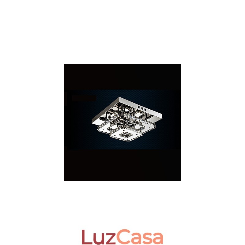 Luminárias de teto de cristal embutidas transparentes ou âmbar K9 para CE interno