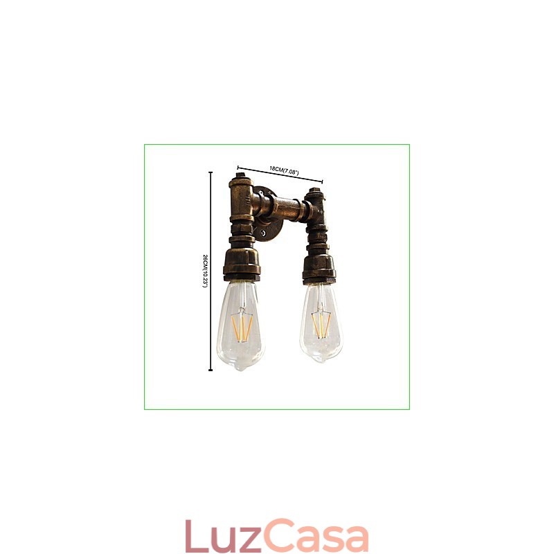 Arandelas de parede rústicas tradicionais clássicas de latão antigo para iluminação ambiente