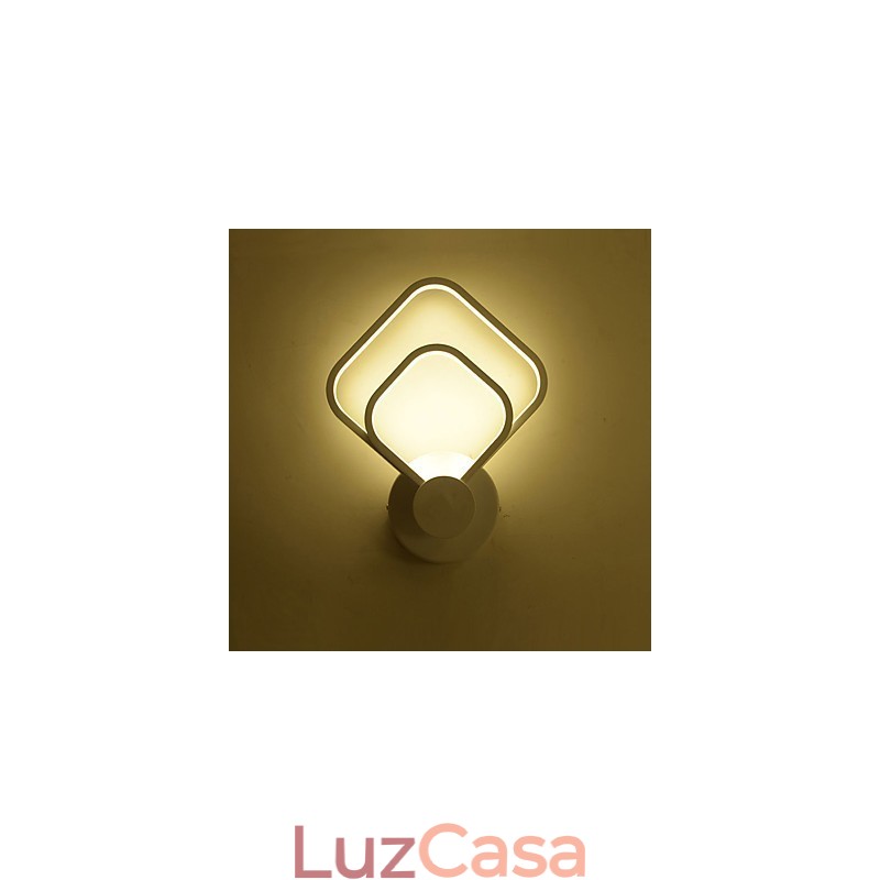 Pintura contemporânea moderna integrada para arandelas de parede com luz ambiente