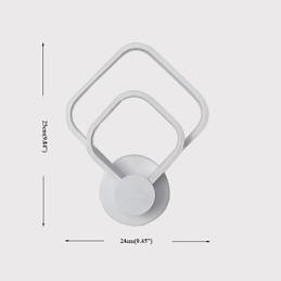 Pintura contemporânea moderna integrada para arandelas de parede com luz ambiente