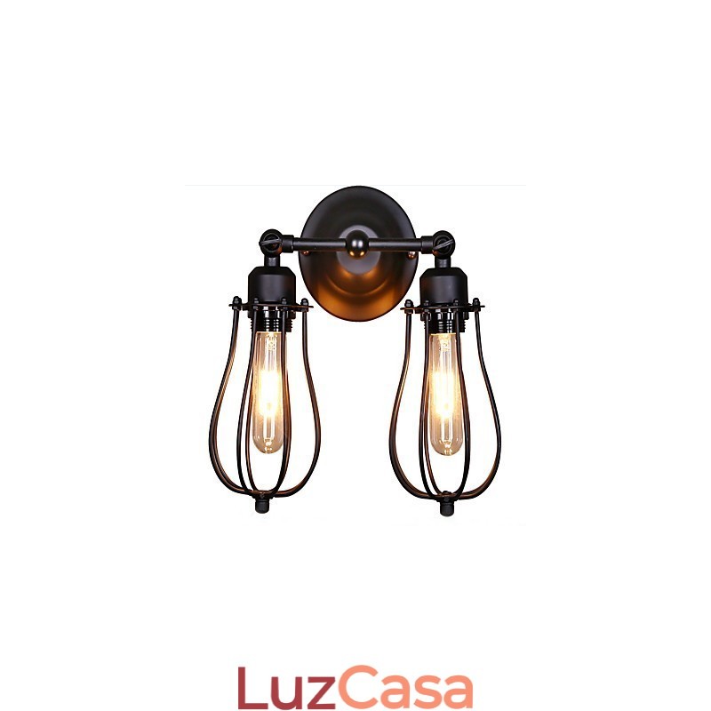 Pintura tradicional clássica rústica de chalé country para arandelas de parede com luz ambiente e braço oscilante