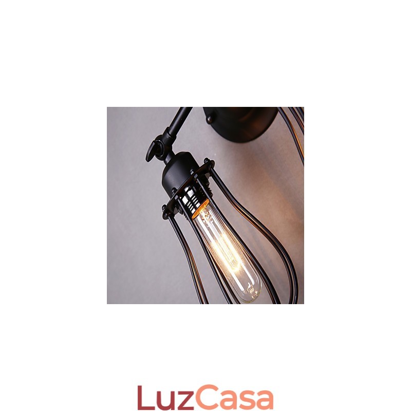 Pintura tradicional clássica rústica de chalé country para arandelas de parede com luz ambiente e braço oscilante