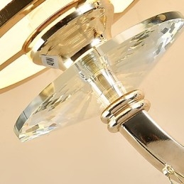 Recurso eletrogalvanizado contemporâneo moderno para arandelas de parede de luz ambiente de cristal