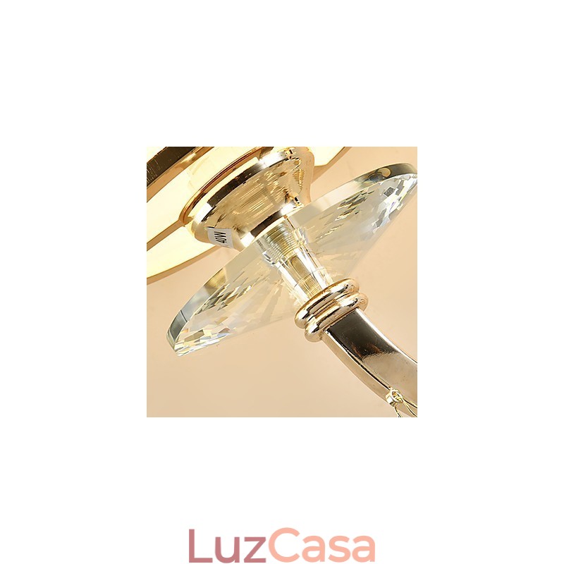 Recurso eletrogalvanizado contemporâneo moderno para arandelas de parede de luz ambiente de cristal